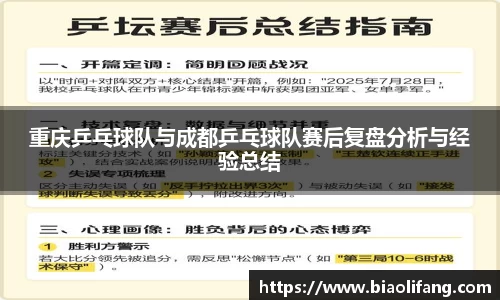 重庆乒乓球队与成都乒乓球队赛后复盘分析与经验总结