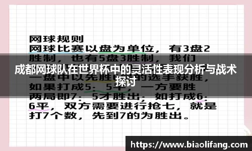 成都网球队在世界杯中的灵活性表现分析与战术探讨